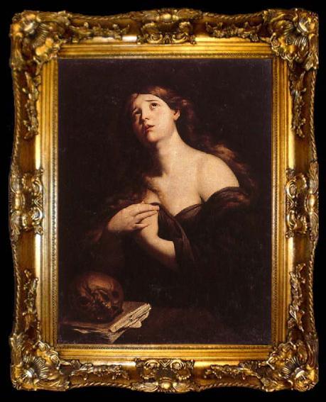 framed  Andrea Vaccaro Penitent Mary Magdalen, ta009-2